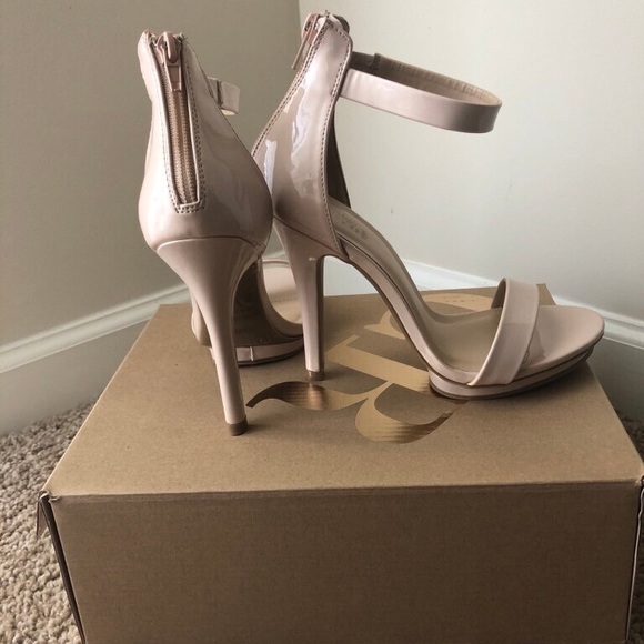 Leather Strap Heel (Nude) - Picture 3 of 5